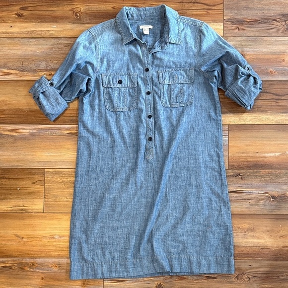 J. Crew Dresses & Skirts - J. Crew Chambray Button-Up Dress